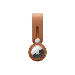FixPremium - Bőr kulcstartó az AirTaghez, barna színű