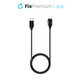 FixPremium - USB-C töltőkábel Garmin órá-hoz, Fekete