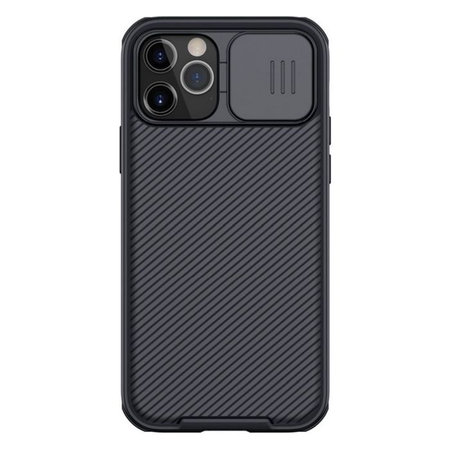 Nillkin - CamShield tok iPhone 12 és 12 Pro készülékhez, Fekete