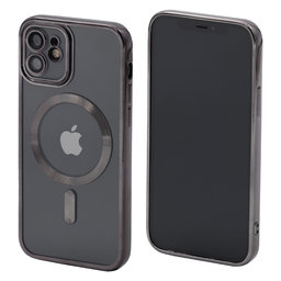 FixPremium - Crystal tok MagSafe készülékkel iPhone 12 készülékhez, fekete