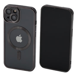 FixPremium - Crystal tok MagSafe készülékkel iPhone 13 és 14 készülékhez, fekete