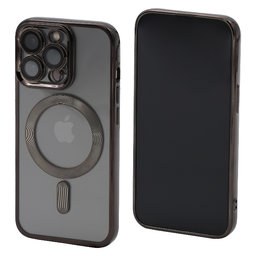 FixPremium - Crystal tok MagSafe készülékkel iPhone 13 Pro készülékhez, fekete