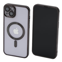 FixPremium - Crystal tok MagSafe készülékkel iPhone 14 Plus készülékhez, fekete
