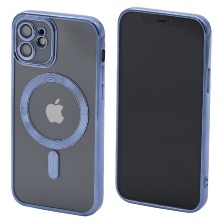 FixPremium - Crystal tok MagSafe készülékkel iPhone 12 készülékhez, kék