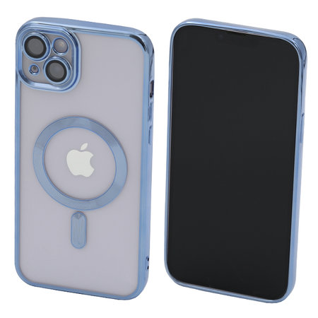FixPremium - Crystal tok MagSafe készülékkel iPhone 14 Plus készülékhez, kék