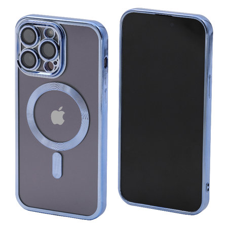 FixPremium - Crystal tok MagSafe készülékkel iPhone 14 Pro Max készülékhez, kék