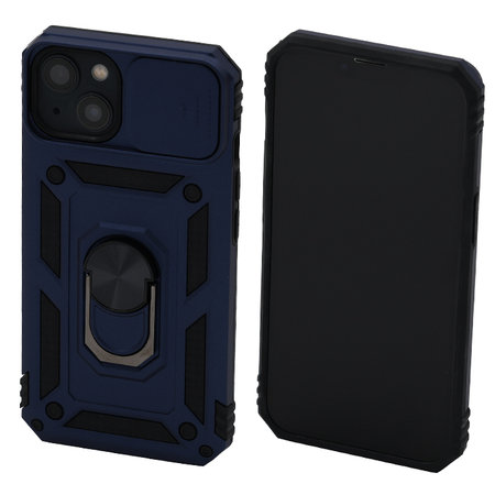 FixPremium - CamShield tok iPhone 13 és 14 készülékhez, kék színű