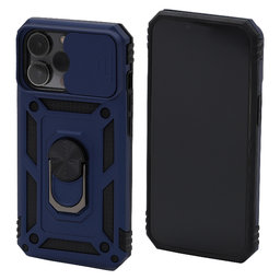FixPremium - CamShield tok iPhone 13 Pro készülékhez, kék