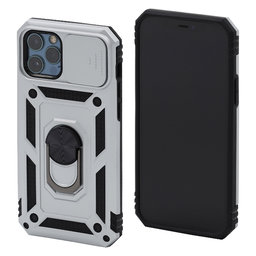 FixPremium - CamShield tok iPhone 12 és 12 Pro készülékhez, fehér