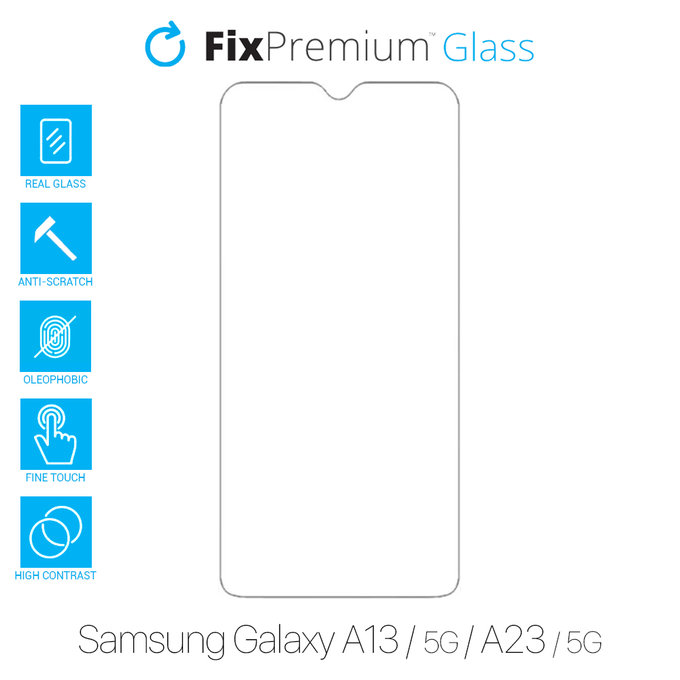 FixPremium Glass - Edzett üveg - Samsung Galaxy A13, A13 5G, A23 a A23 5G