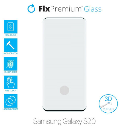 FixPremium Glass - 3D Edzett üveg - Samsung Galaxy S20