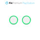 FixPremium - PS4/PS5 Controller Grip Caps - 2 db-os készlet, átlátszó zöld