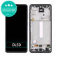 Samsung Galaxy A52 5G A526B, A52s 5G A528B - LCD Kijelző + Érintőüveg + Keret (Awesome Black) OLED