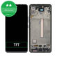 Samsung Galaxy A53 A536B - LCD Kijelző + Érintőüveg + Keret (Awesome Black) TFT