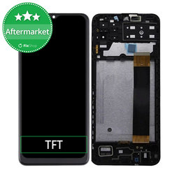 Samsung Galaxy M13 M135F - LCD Kijelző + Érintőüveg + Keret (Black) TFT