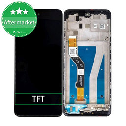 Motorola Moto G60 XT2135 - LCD Kijelző + Érintőüveg + Keret (Charcoal Gray) TFT
