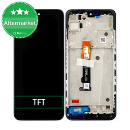 Motorola Moto G71 XT2169 - LCD Kijelző + Érintőüveg + Keret (Iron Black) TFT
