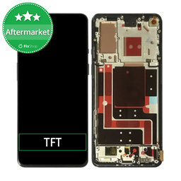 OnePlus 9 - LCD Kijelző + Érintőüveg + Keret (Black) TFT