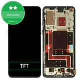 OnePlus 9 - LCD Kijelző + Érintőüveg + Keret (Astral Black) TFT