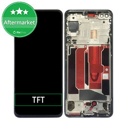 OnePlus Nord - LCD Kijelző + Érintőüveg + Keret (Black) TFT