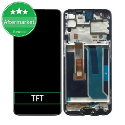 OnePlus Nord N10 5G - LCD Kijelző + Érintőüveg + Keret (Black) TFT
