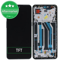 OnePlus 10T - LCD Kijelző + Érintőüveg + Keret (Black) TFT