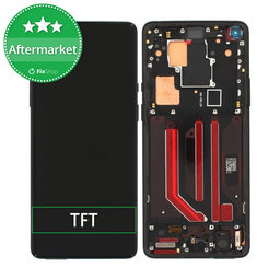 OnePlus 8 Pro - LCD Kijelző + Érintőüveg + Keret (Black) TFT