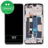 Realme 8 5G RMX3241 - LCD Kijelző + Érintőüveg + Keret (Supersonic Black) TFT
