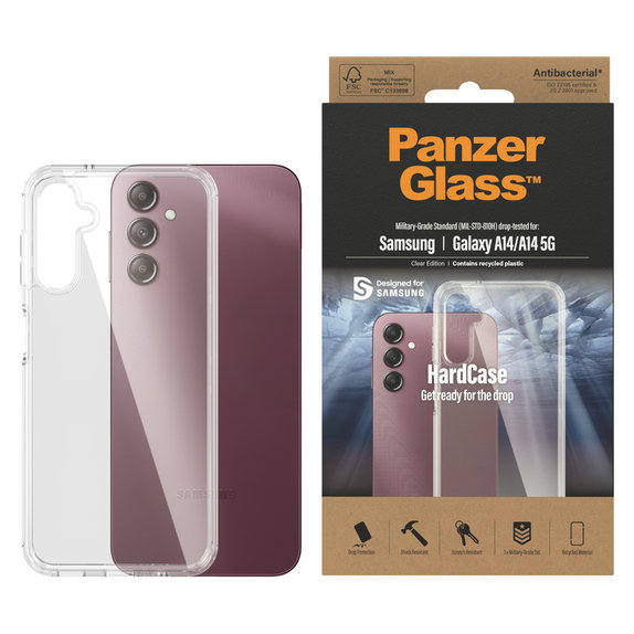 Tok HardCase AB Samsung Galaxy A14/A14 5G készülékhez, Átlátszó, PanzerGlass