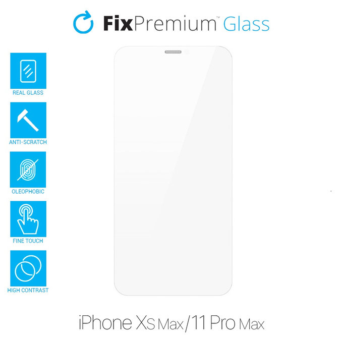 FixPremium Glass - Edzett üveg - iPhone XS Max és 11 Pro Max