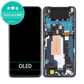 Asus Zenfone 7 Pro ZS671KS - LCD Kijelző + Érintőüveg + Keret (Aurora Black) OLED