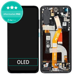 Asus Zenfone 8 ZS590KS - LCD Kijelző + Érintőüveg + Keret (Obsidian Black) OLED