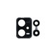 Xiaomi Redmi Note 12 Pro 5G - Hátlapi Kameralencse Üveg + Keret (Midnight Black) - Genuine Service Pack