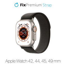FixPremium - Szíj Trail Loop - Apple Watch (42, 44, 45 és 49mm), space gray