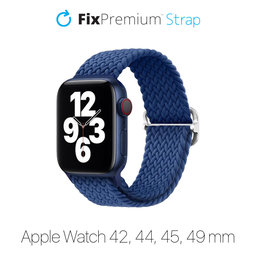 FixPremium - Szíj Solo Loop - Apple Watch (42, 44, 45 és 49mm), dark blue