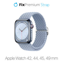 FixPremium - Szíj Solo Loop - Apple Watch (42, 44, 45 és 49mm), light blue