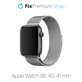 FixPremium - Szíj Milanese Loop - Apple Watch (38, 40 és 41mm), ezüst