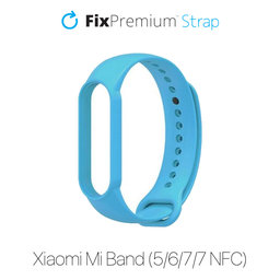 FixPremium - Szilikon Szíj - Xiaomi Mi Band (5/6/7/7 NFC), kék