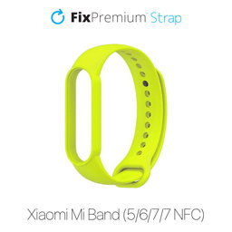 FixPremium - Szilikon Szíj - Xiaomi Mi Band (5/6/7/7 NFC), sárga