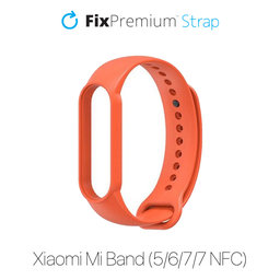 FixPremium - Szilikon Szíj - Xiaomi Mi Band (5/6/7/7 NFC), piros