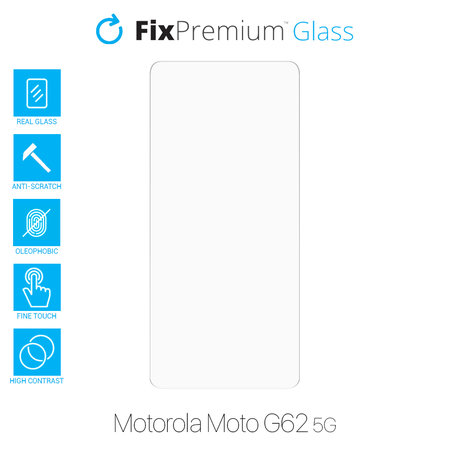 FixPremium Glass - Edzett üveg - Motorola Moto G62 5G