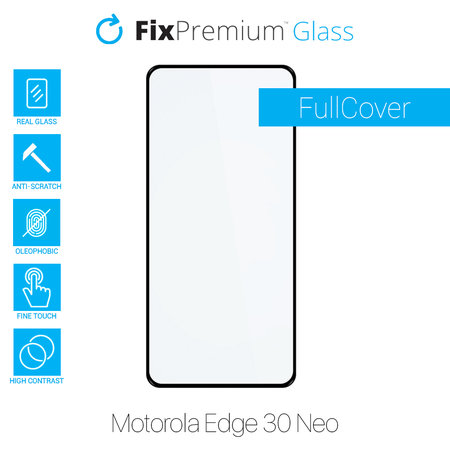 FixPremium FullCover Glass - Edzett üveg - Motorola Edge 30 Neo