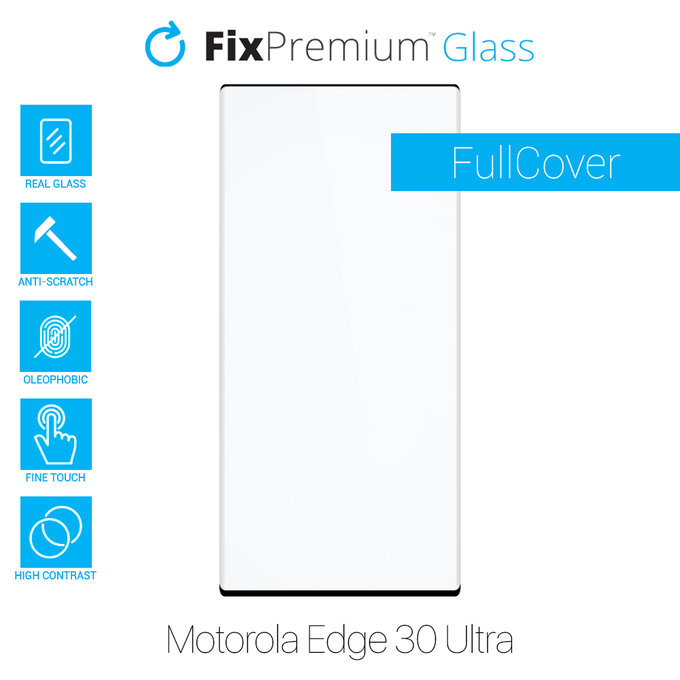 FixPremium FullCover Glass - Edzett üveg - Motorola Edge 30 Ultra