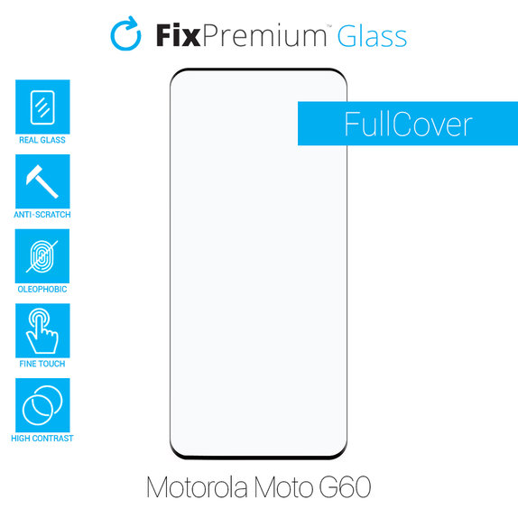 FixPremium FullCover Glass - Edzett üveg - Motorola Moto G60