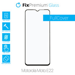 FixPremium FullCover Glass - Edzett üveg - Motorola Moto E22