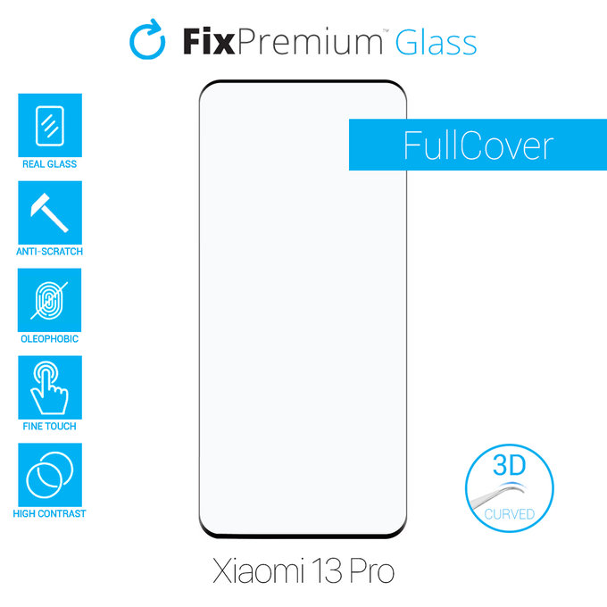 FixPremium Glass - 3D Edzett üveg - Xiaomi 13 Pro