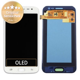Samsung Galaxy J2 Duos - LCD Kijelző + Érintőüveg (White) - GH97-17940A Genuine Service Pack