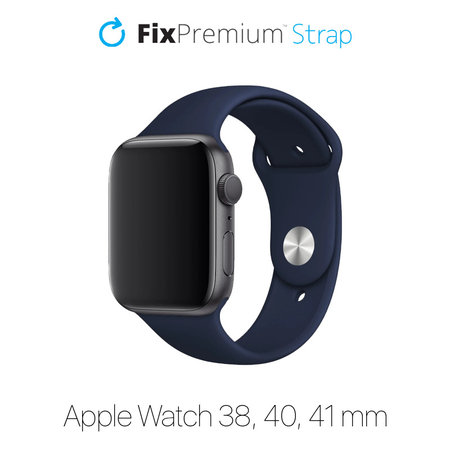 FixPremium - Szilikon Szíj - Apple Watch (38, 40 és 41mm), kék