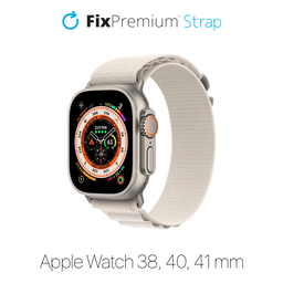 FixPremium - Szíj Alpine Loop - Apple Watch (38, 40 és 41mm), starlight