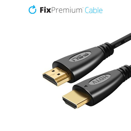 FixPremium - HDMI / HDMI Kábel, HDMI 2.0 (1.5m), fekete